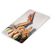 Button für gestreifte Handtücher Magnet (Linke Seite)