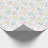 Button für Kindersicherheit Geschenkpapier (Ecke)