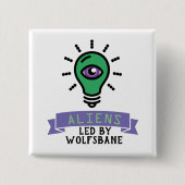 Button für Scrimo Team-Außerirdischen (Vorderseite)