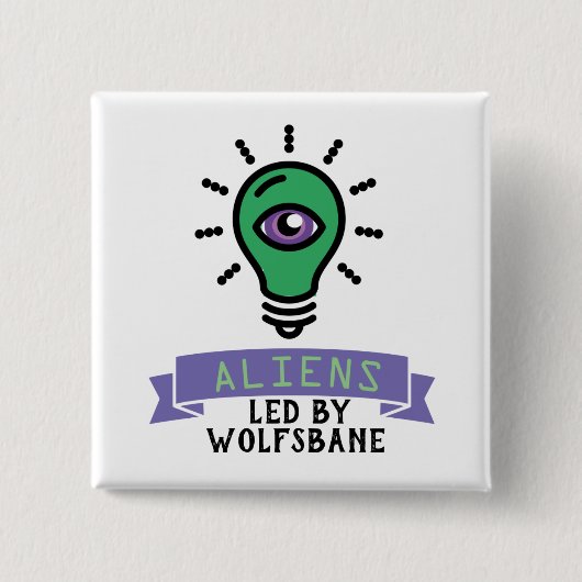 Button für Scrimo Team-Außerirdischen (Vorderseite)