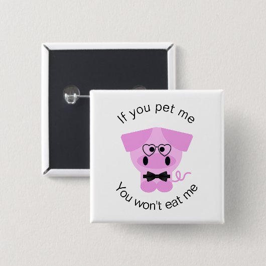 Button für süße Tier-Rechte (Vorne & Hinten)