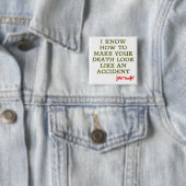 Button für versehentlicher Tod Funny Button-Abzeic (Beispiel)