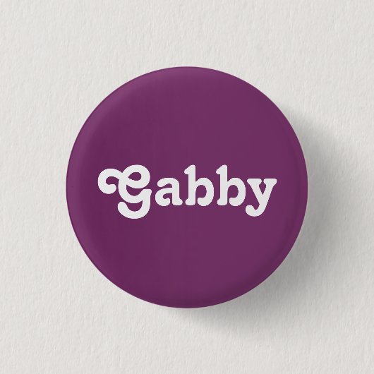 Button Gabby (Vorderseite)