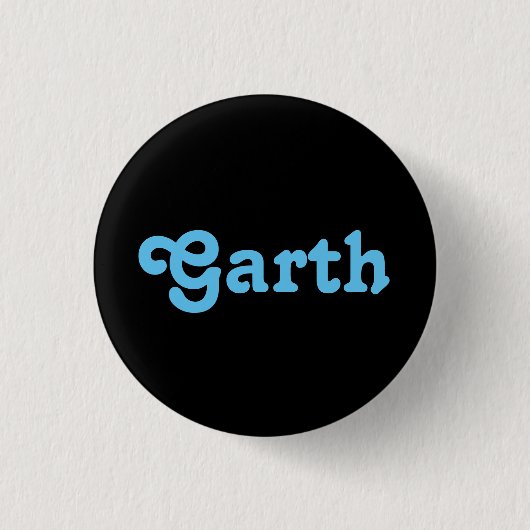 Button Garth (Vorderseite)