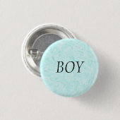 Button "Gender Reveal Blue Confetti "BOY" (Vorne & Hinten)