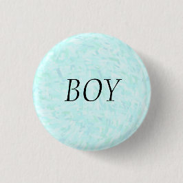Button "Gender Reveal Blue Confetti "BOY"