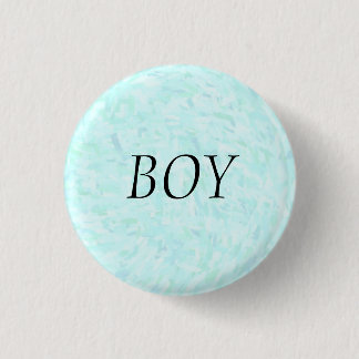 Button "Gender Reveal Blue Confetti "BOY"