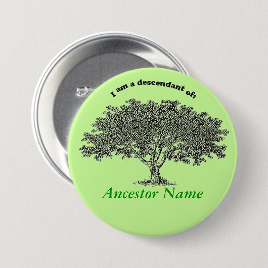 Button - Genealogische Struktur (Vorne & Hinten)