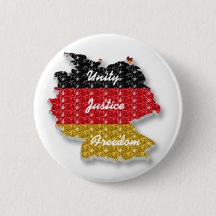 Button German Flag Unity Freedom