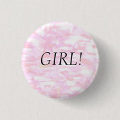 Button "GIRL" für Rosa Konfetti (Vorderseite)