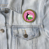 Button - Golf - Name hinzufügen - Rosa (Beispiel)