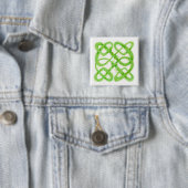Button GREEN CELTIC KNOT Square (Beispiel)