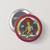BUTTON Green Tara - mit Mantra (Vorne & Hinten)