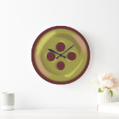 Button große wanduhr (Zuhause)