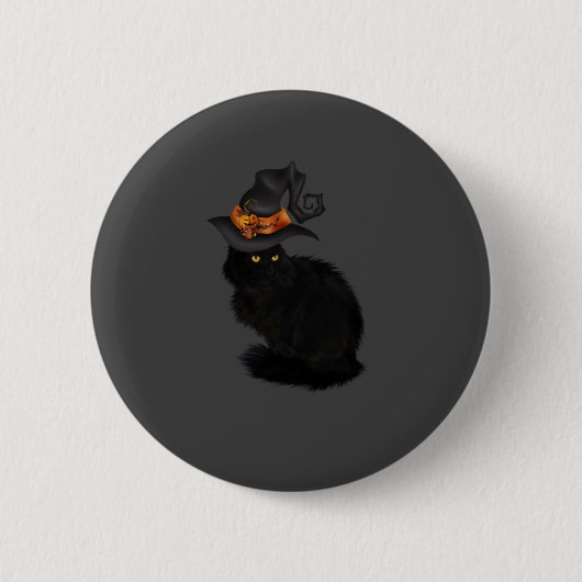 Button Halloween Black Cat (Vorderseite)