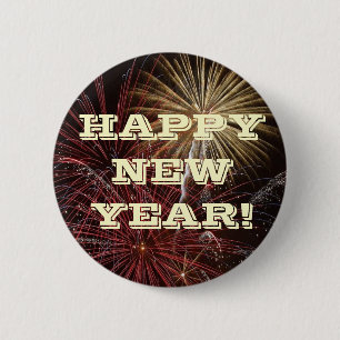 Button Happy New Year