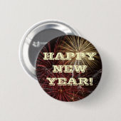 Button Happy New Year (Vorne & Hinten)