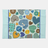 Button Hearts Geschirrtuch (Horizontal)