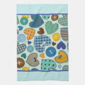 Button Hearts Geschirrtuch (Vertikal)