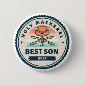 Button - Heiliger Makerel! Bester Sohn je (Vorderseite)