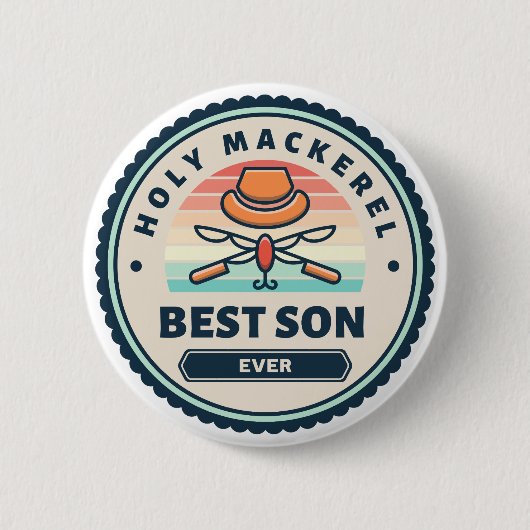 Button - Heiliger Makerel! Bester Sohn je (Vorderseite)