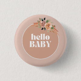 Button, Hello Baby, Boho Modern Baby Showdusche Ab Button