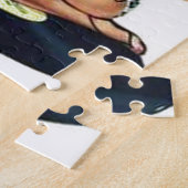 Button herauf das Mädchen, das auf Aufzeichnung Puzzle (Seite)