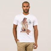 Button herauf Mädchen T-Shirt (Vorne ganz)