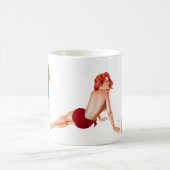 Button herauf Mädchen (Tasse) Kaffeetasse (Mittel)