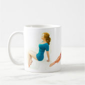 Button herauf Mädchen (Tasse) Kaffeetasse (Links)