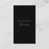 Button herauf Stylist-Visitenkarten Visitenkarte (Rückseite)