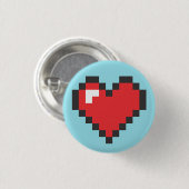 Button Herz 8bits (Vorne & Hinten)