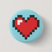 Button Herz 8bits (Vorderseite)
