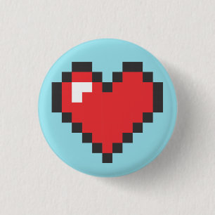 Button Herz 8bits