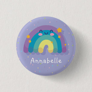 BUTTON: HIMMEL MIT NIEDLICHEM RAINBOW BUTTON