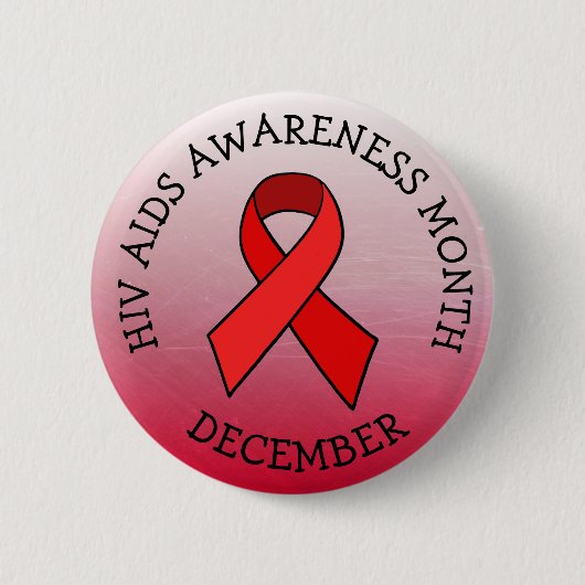 BUTTON "HIV AIDS AWARENESS MONAT DEZEMBER" (Vorderseite)