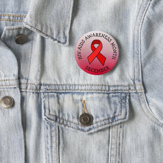 BUTTON "HIV AIDS AWARENESS MONAT DEZEMBER" (Beispiel)