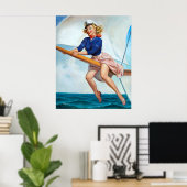 Button hochfahren poster (Heimbüro)