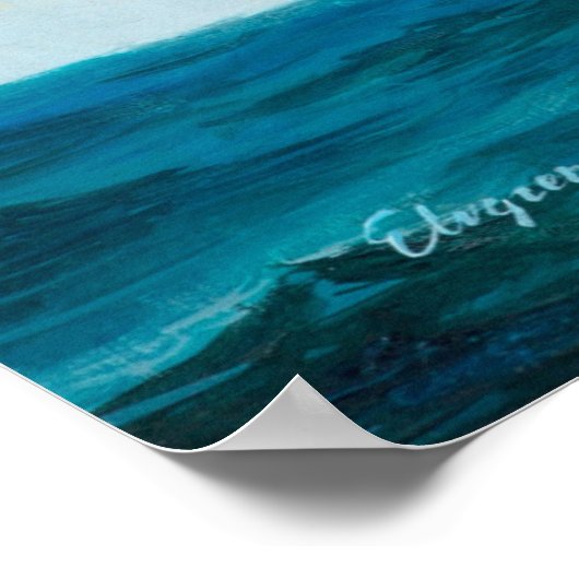 Button hochfahren poster (Ecke)