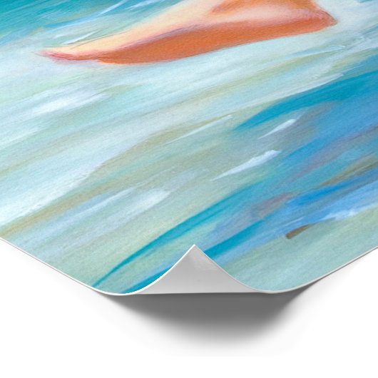 Button hochfahren poster (Ecke)