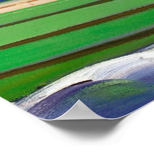 Button hochfahren poster (Ecke)