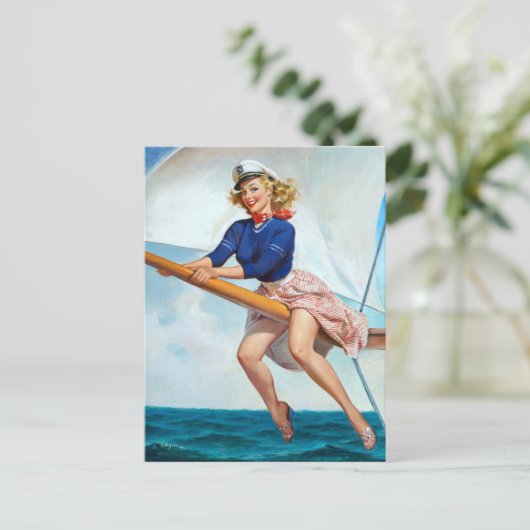 Button hochfahren postkarte (Stehend Vorderseite)