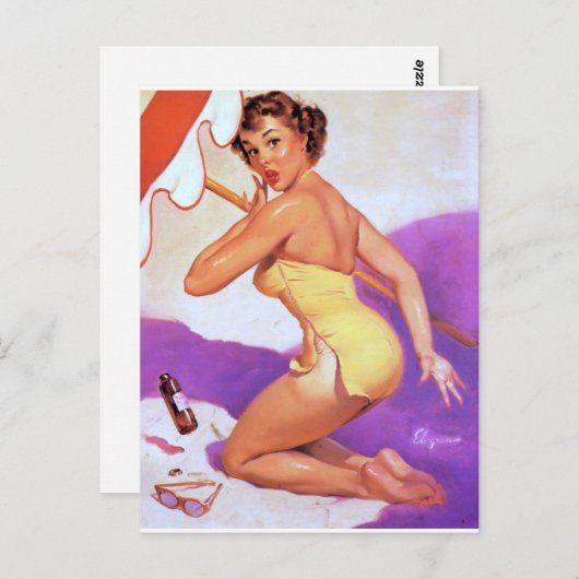 Button hochhalten postkarte (Vorne/Hinten)