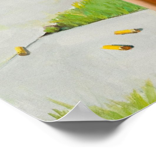 Button hochschicken poster (Ecke)