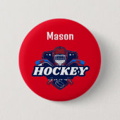 Button Hockey Geber - Personalisiert - Name hinzuf (Vorderseite)
