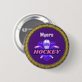 Button Hockey Geber - Personalisiert - Name hinzuf