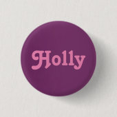 Button Holly (Vorderseite)