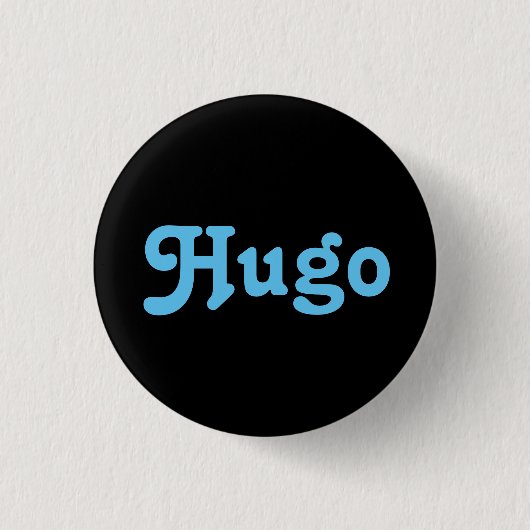 Button Hugo (Vorderseite)