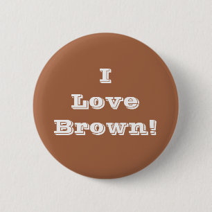 Button I Liebe Brown