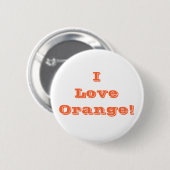 Button I Liebe Orange (Vorne & Hinten)